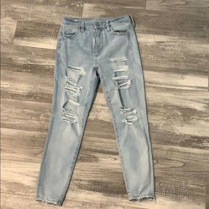 American Eagle skinny stretch destroyed ankle sz 4